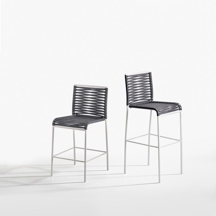 Potocco Высокий табурет со спинкой Aria 864/s - Вид №1