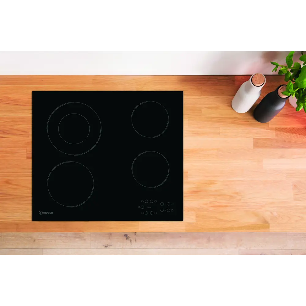 Электрическая варочная поверхность Indesit Hi-light IR260 60 см 4 конфорки цвет чёрный STLM-2036726 - Вид №4