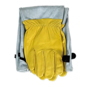 Перчатки кожаные удлиненные Gl24036 размер L цвет желтый