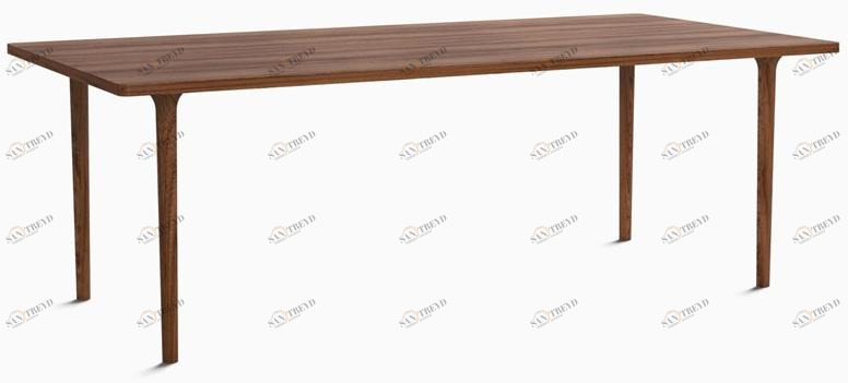 MOR DESIGN Прямоугольный стол из ореха Cast sun-id-1353543