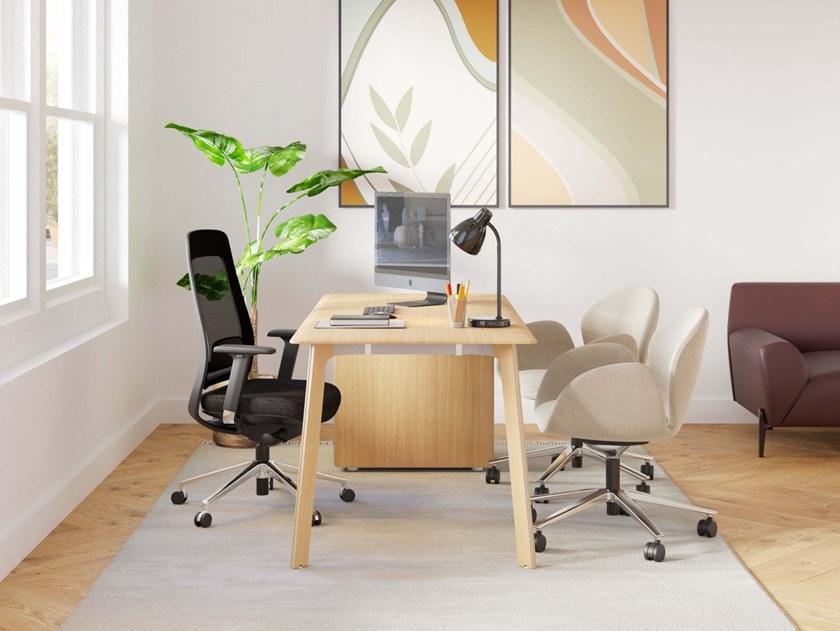 Ersa Прямоугольный письменный стол из дерева с ящиками sun-id-1391774 - Вид №1