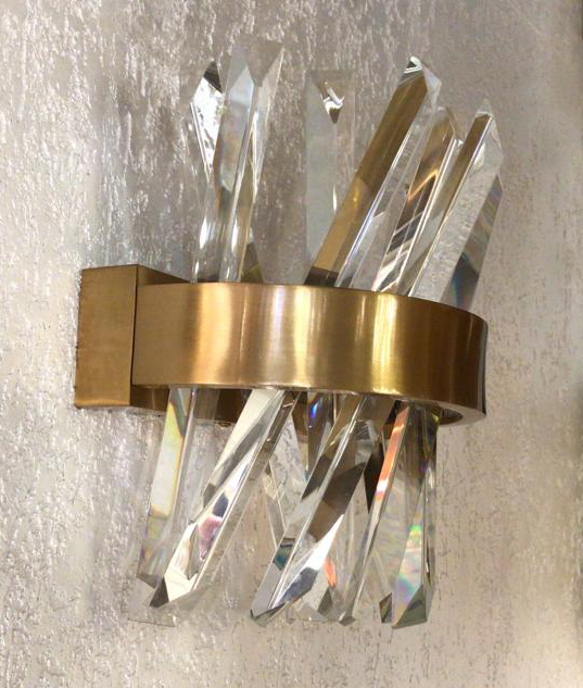 Светильник настенный золотистый Akasha 250A ant.brass DELIGHT COLLECTION  00-3882886 Золото  - Вид №2