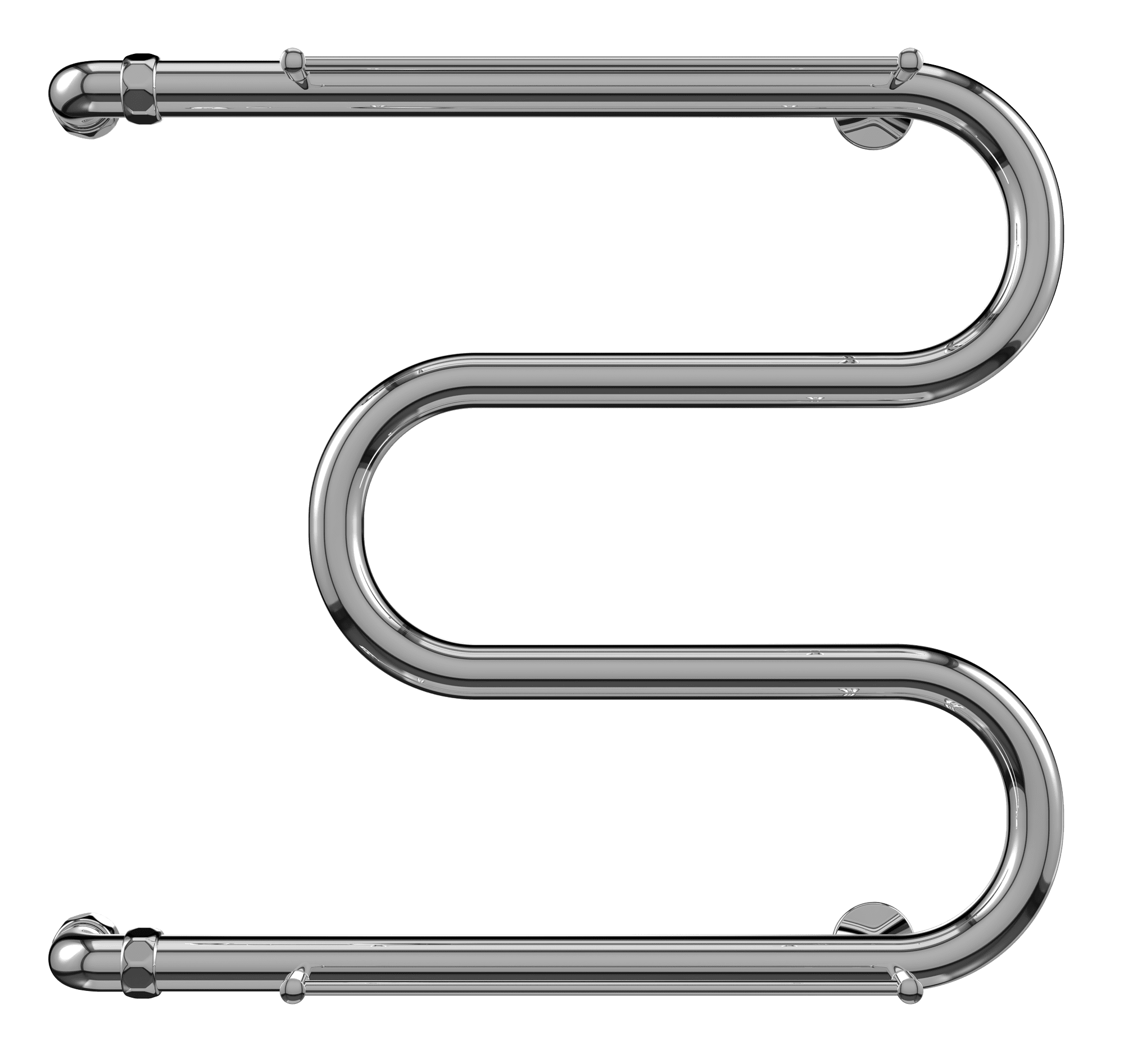 4620768880322 ЭКОНОМ М-обр с/п AISI 32х2 500х400 Полотенцесушитель TERMINUS Нержавеющая сталь - Вид №1