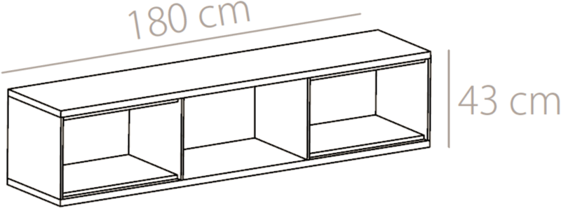 Punt Буфет из лакированной древесины Slats Slt001  - Вид №1