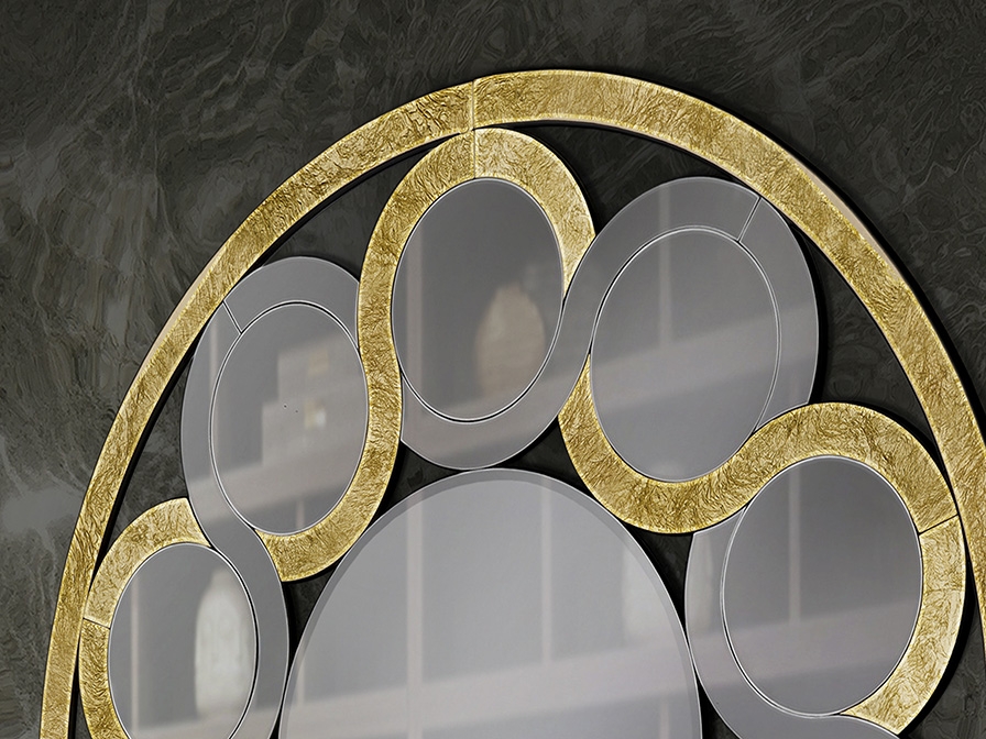 109213 Зеркало золотое 120Ø Schuller Zendaya 