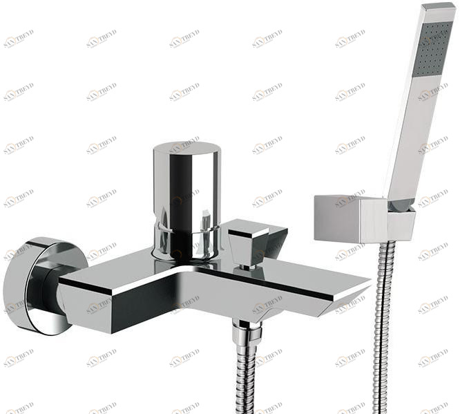 Rubinetterie Mariani Смеситель для ванны настенный с ручным душем 5th avenue 230/av5