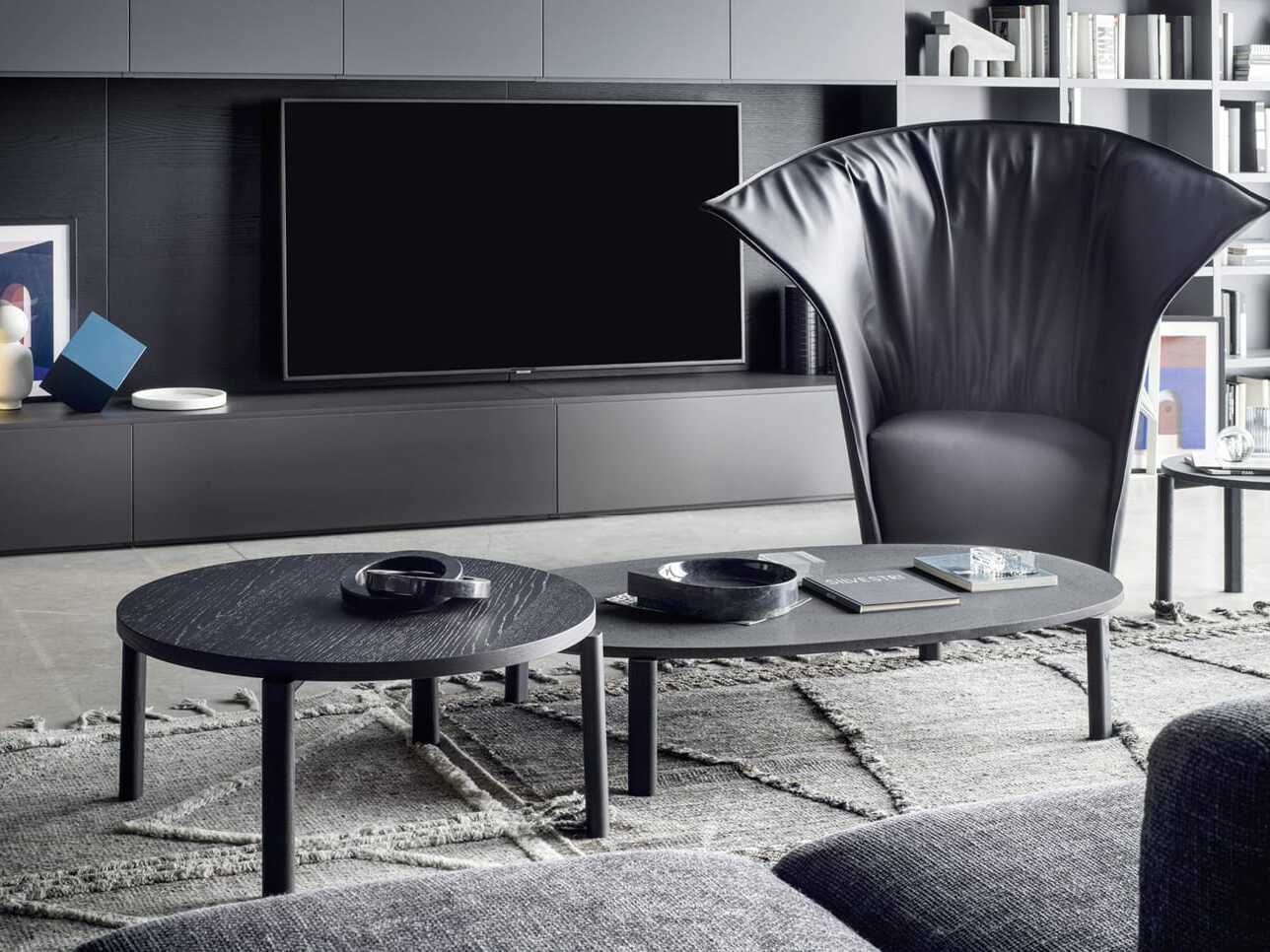 Круглый журнальный столик с мраморным верхом Novamobili ARCH-00107681 - Вид №6