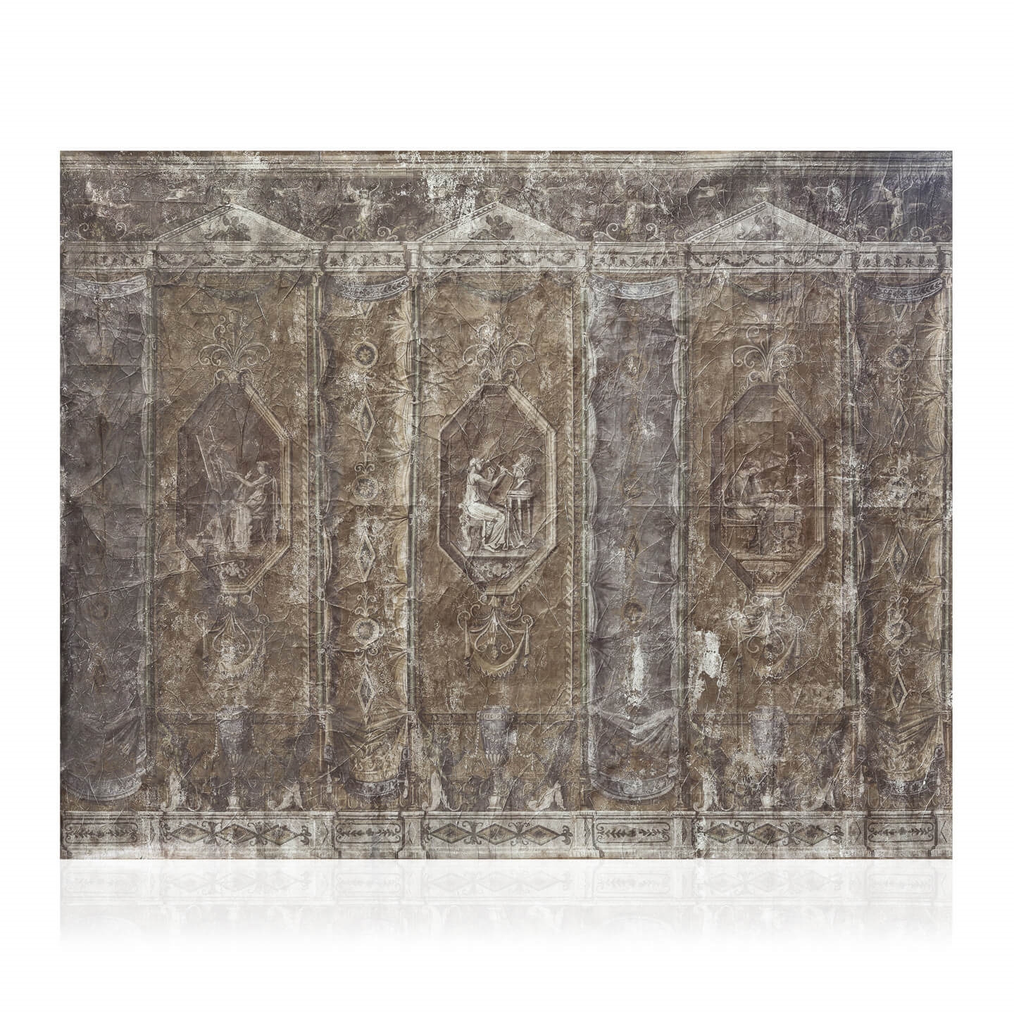 710091,76 ABHIKA ОБОИ АНТИЧНЫЕ BROWN 710091.76