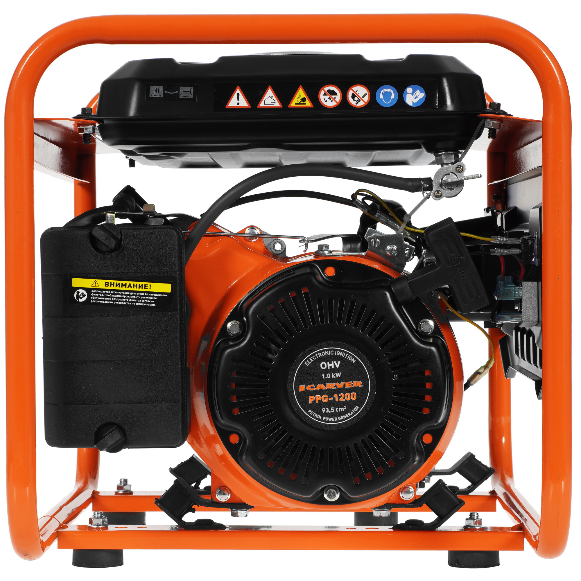 Электрогенератор   бензиновый Carver PPG-1200 1081873 STDN-0140343 - Вид №4