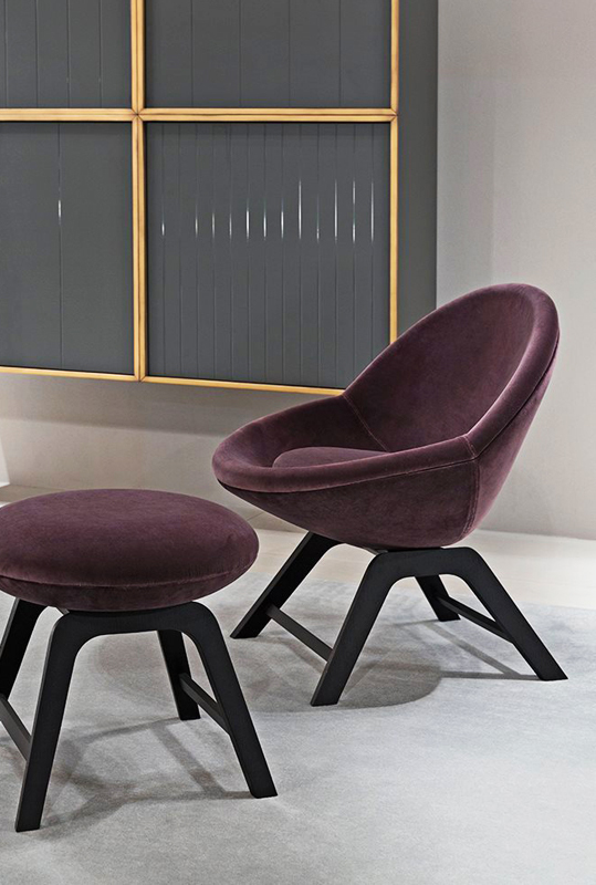 Кресло  MERIDIANI JO base fissa Live