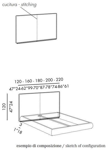 Meridiani Тафтинговое изголовье с тканевой обивкой Edition tuyo sun-id-1396733 - Вид №1