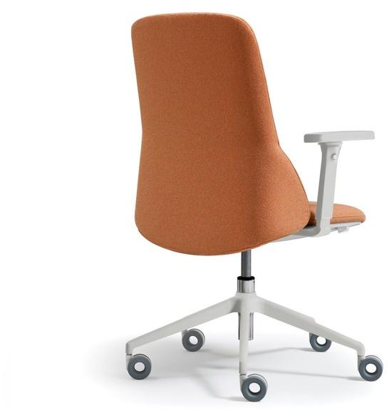 Quinti Sedute Поворотное офисное кресло из ткани с 5 спицами на колесиках Deep sun-id-1361811 - Вид №3