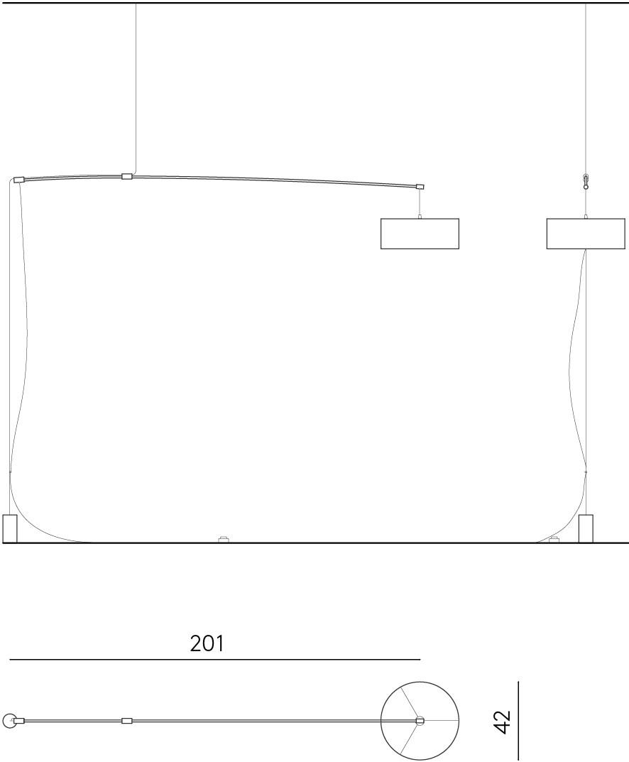 DE PADOVA Регулируемый регулируемый подвесной светильник sun-id-1457609 - Вид №3