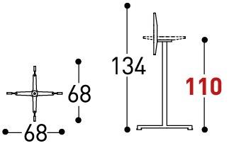 Varaschin Основание складного стола из стали Summer set 147br - Вид №4
