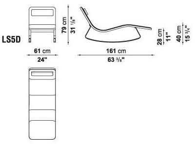 B&B Italia Шезлонг из мягкой ткани Landscape sun-id-1444336 - Вид №8