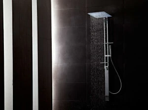 tender rain Настенная душевая стойка из латуни с ручным душем Jetto