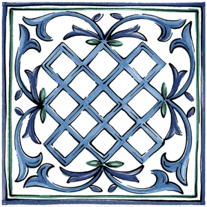 Декор Kerama Marazzi «Капри Майолика» 20х20 см цвет синий 18529981 STLM-2127956