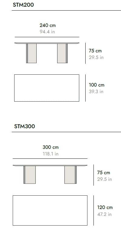 Прямоугольный керамический обеденный стол Punt Stockholm ARCH-00107976 - Вид №11