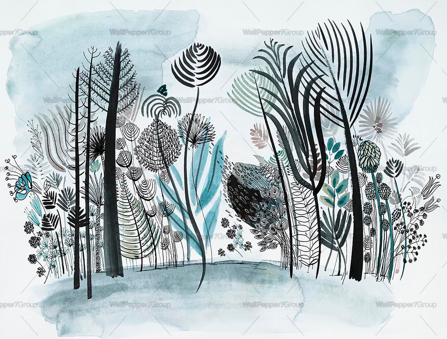 Обои из натурального ПВХ, экологически чистые, моющиеся WallPepper NATURE AND POETRY ARCH-00065785 - Вид №3