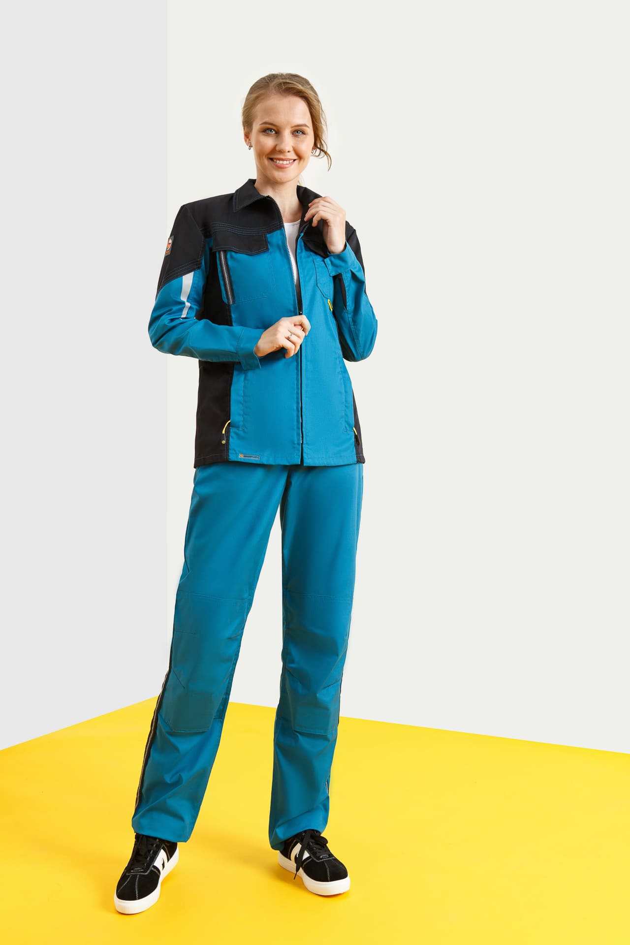 5027155 Костюм  женский аквамарин черный STATUS  Женская размер 48-50/170-176  - Вид №16