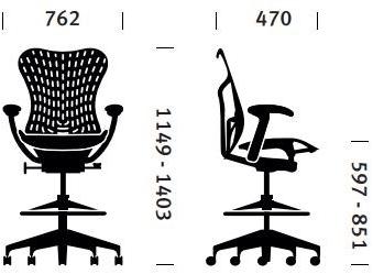 Herman Miller Эргономичный офисный стул из полимера triflex Mirra 2 sun-id-1451280 - Вид №13