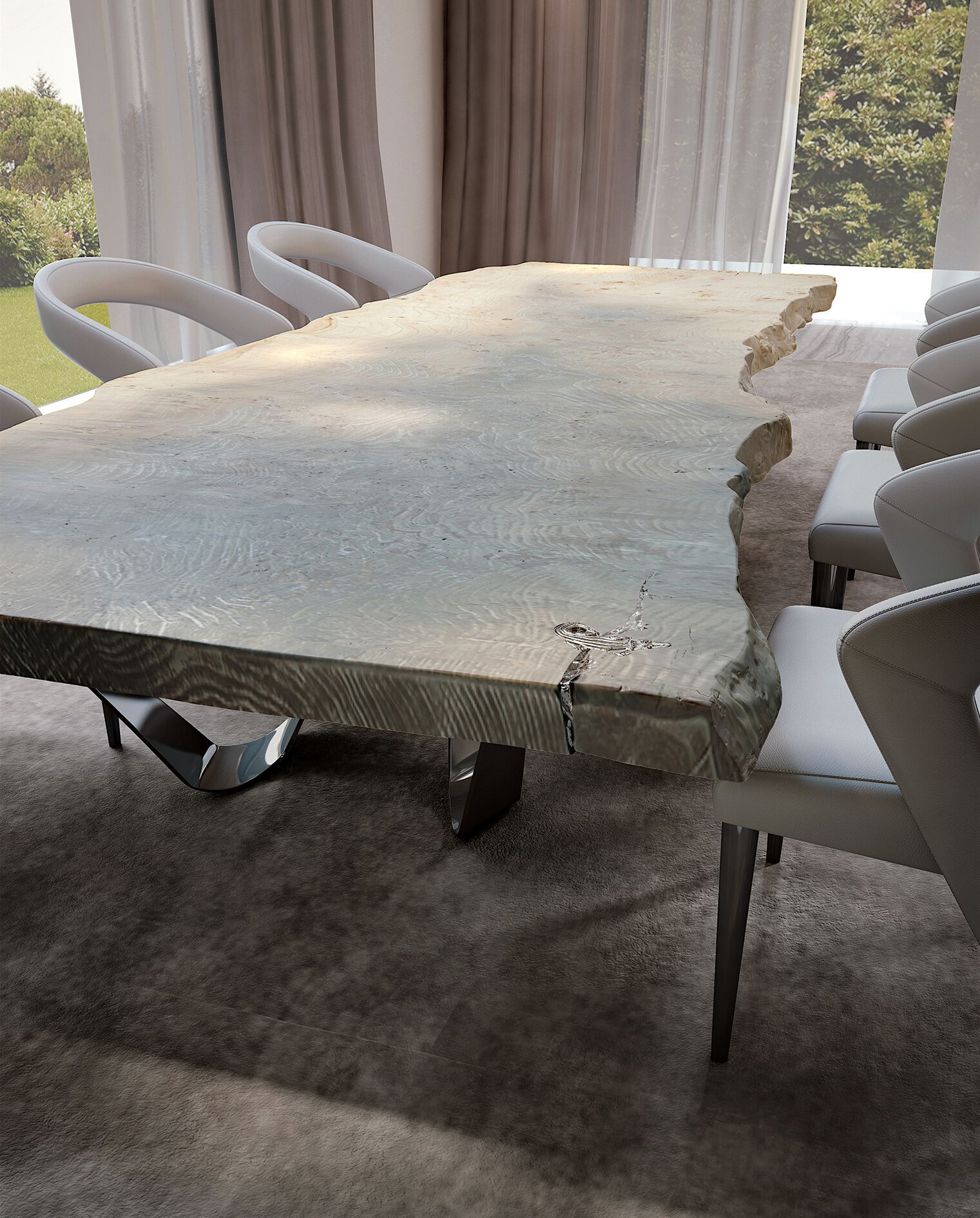 Прямоугольный деревянный обеденный стол Bizzotto Italia Atmosphera ARCH-00024156 - Вид №4