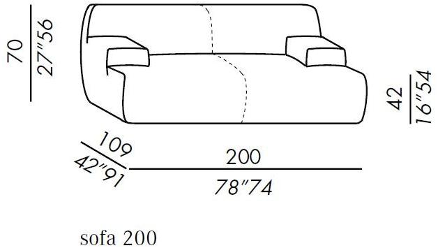 Meridiani Съемный тканевый диван Norton sun-id-1486391 - Вид №5