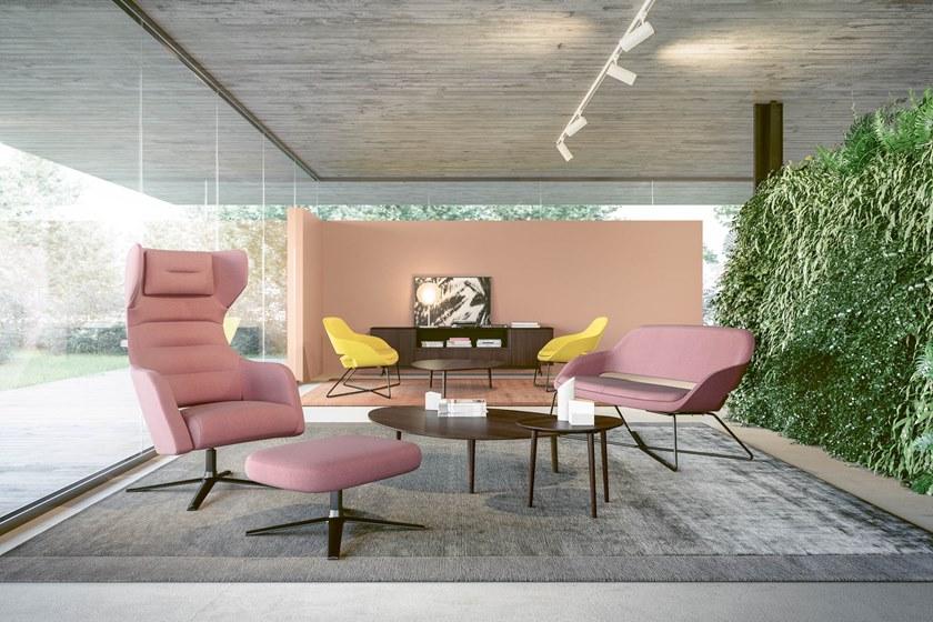 Sinetica Вращающееся кресло на козелке из ткани с подлокотниками Captain sun-id-1350845 - Вид №4