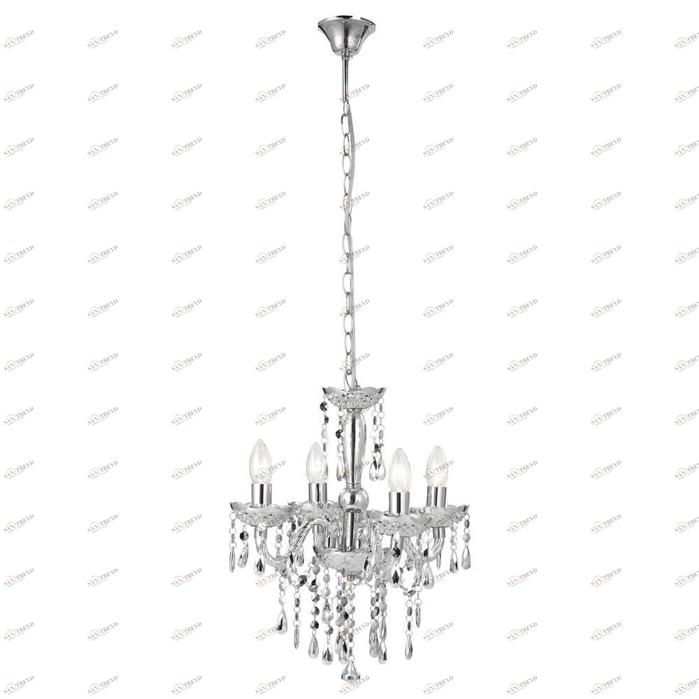 Подвесная люстра Globo Cuimbra 63117-4 GLOBO ДИЗАЙНЕРСКИЕ, CUIMBRA 107977 Серебро Ceramica Globo 