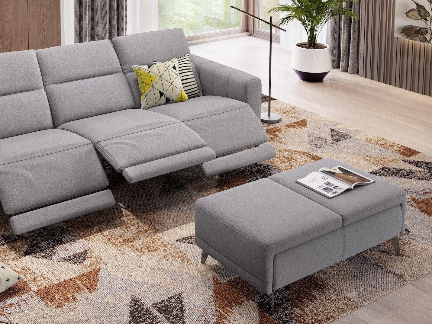 Подставка для ног тканевый контейнер Sofanella ARCH-00122990 - Вид №3