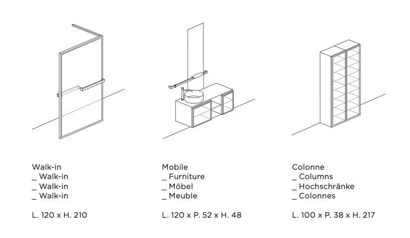 Мобильный и walk-in с рукояткой ARBLU Horizon System ARCH-00125514 - Вид №13