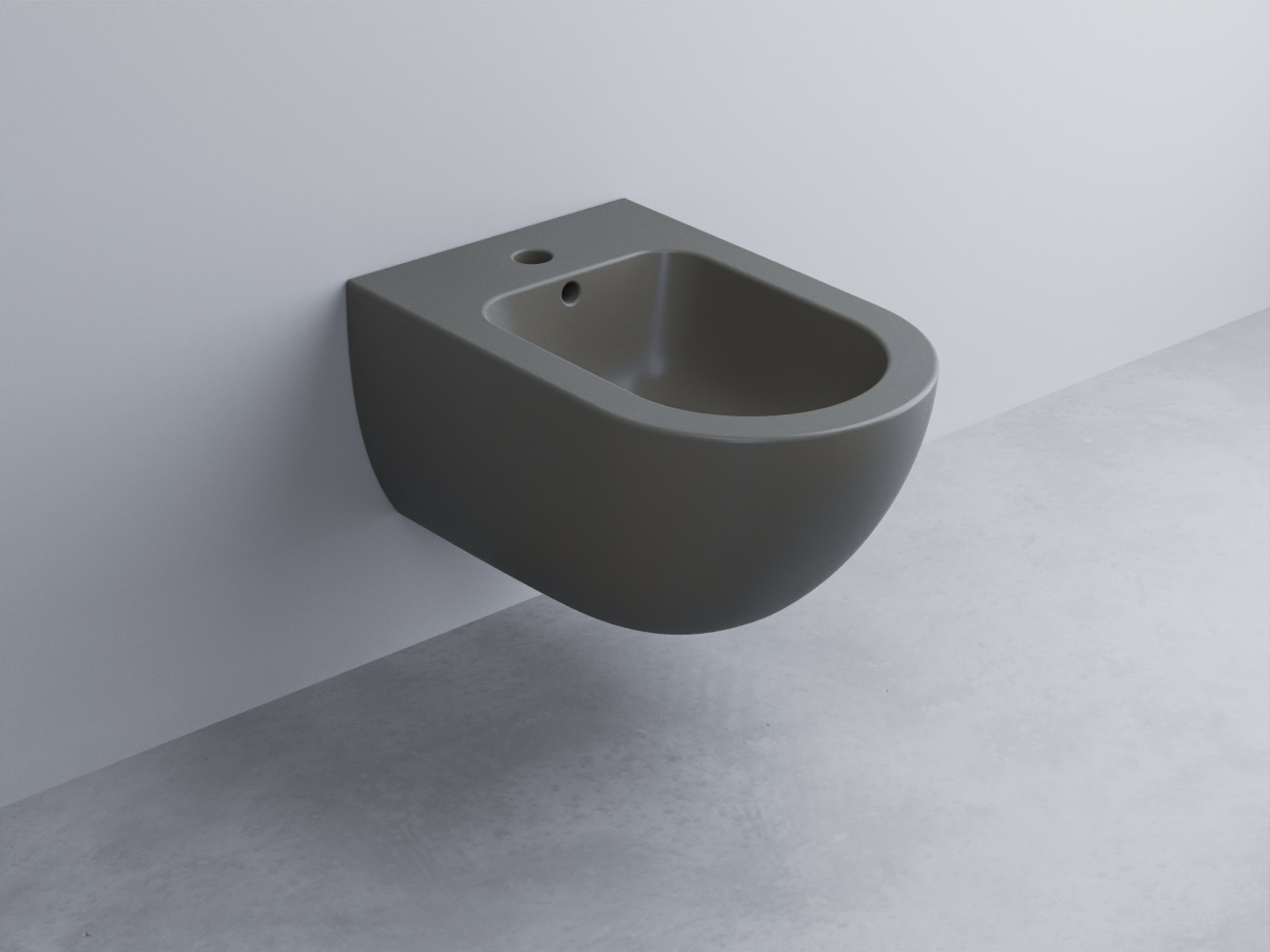 EJBS-CM Биде подвесное с одним отверстием под смеситель, в комплекте с крепежами Enjoy 53 cielo Enjoy + Amedeo Ceramica Cielo