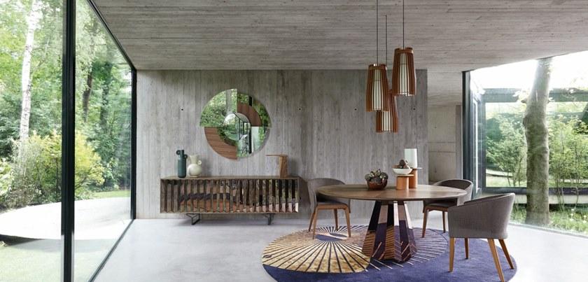 Roche Bobois Подвесной светильник из дуба и ткани sun-id-1409285 - Вид №2