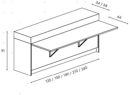 Elmar Отдельностоящий кухонный модуль из стали и дерева с полками Slim sun-id-1507802 - Вид №3