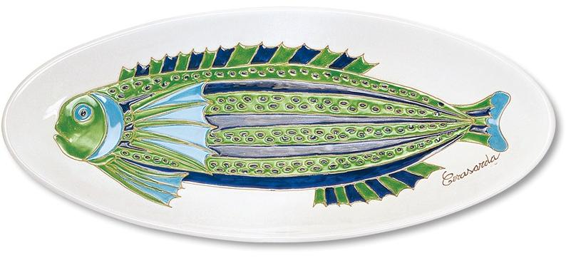 Cerasarda Овальный поднос из керамики Piatti da collezione sun-id-1465422 - Вид №3