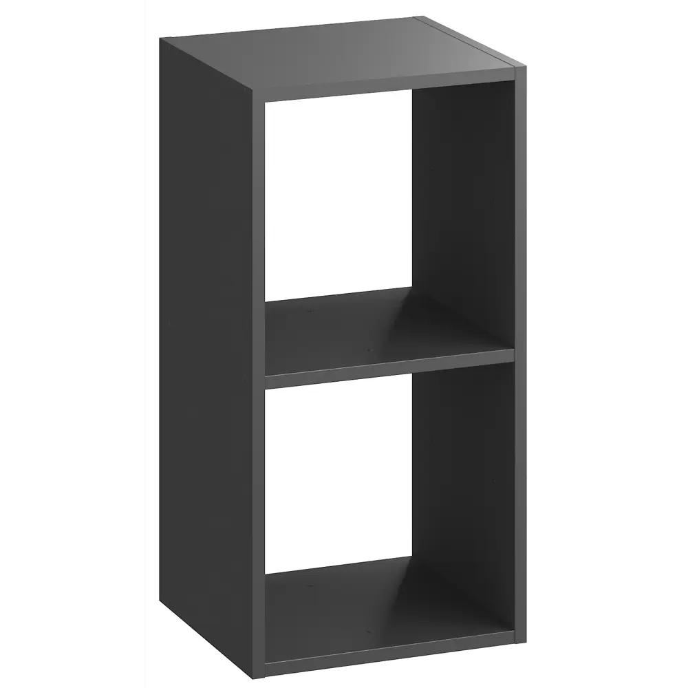 Стеллаж SPACEO KUB 2К, 36х70х31,7 см, цвет графит STLM-2011944