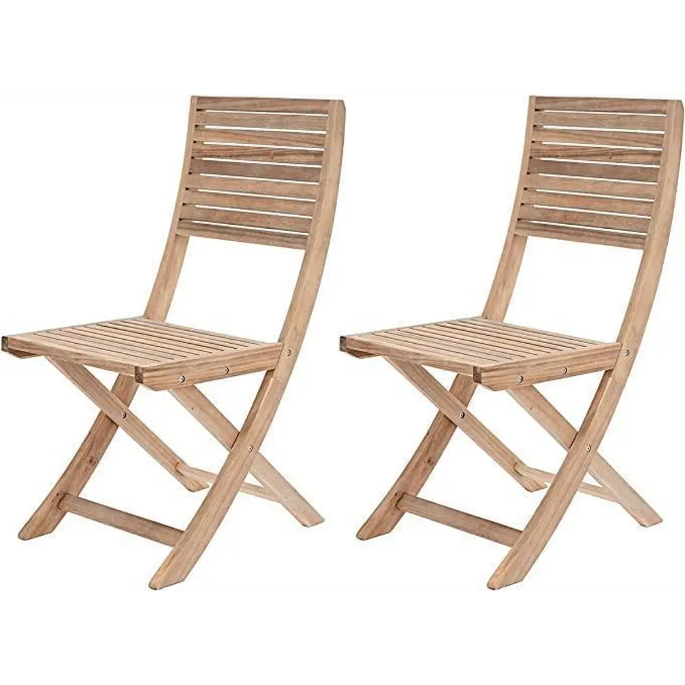 Стул складной Naterial Origami 42x56x91 см акация цвет белый 2 шт STLM-2166060 - Вид №1