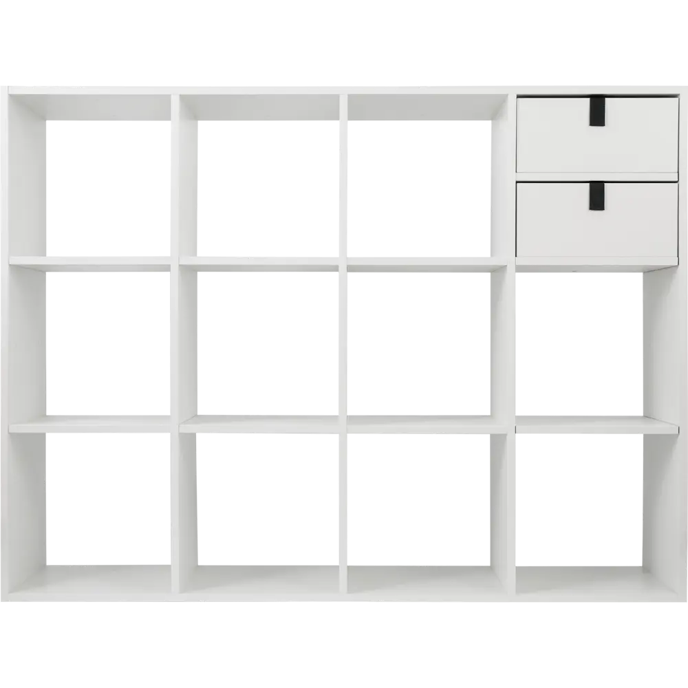 Стеллаж Spaceo KUB 12 секций 139.2x104.9x31.7 см ЛДСП цвет белый STLM-2101843 - Вид №6