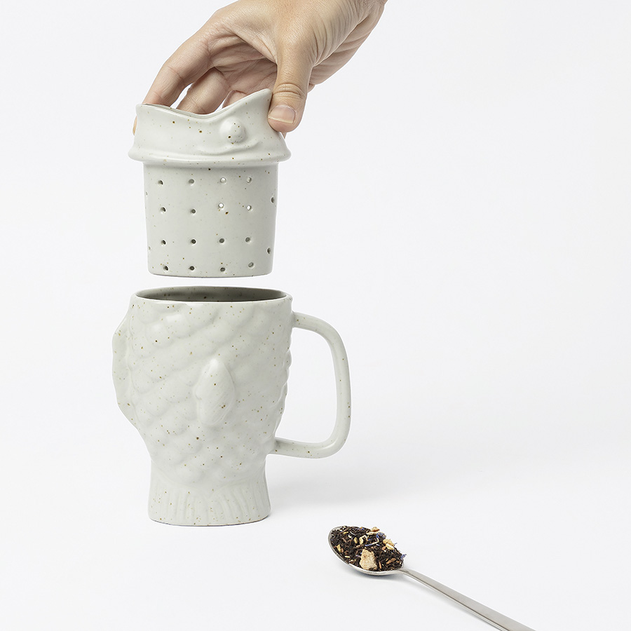 DYTAIMUCR Чашка с емкостью для заваривания taiyaki cream Doiy  - Вид №4