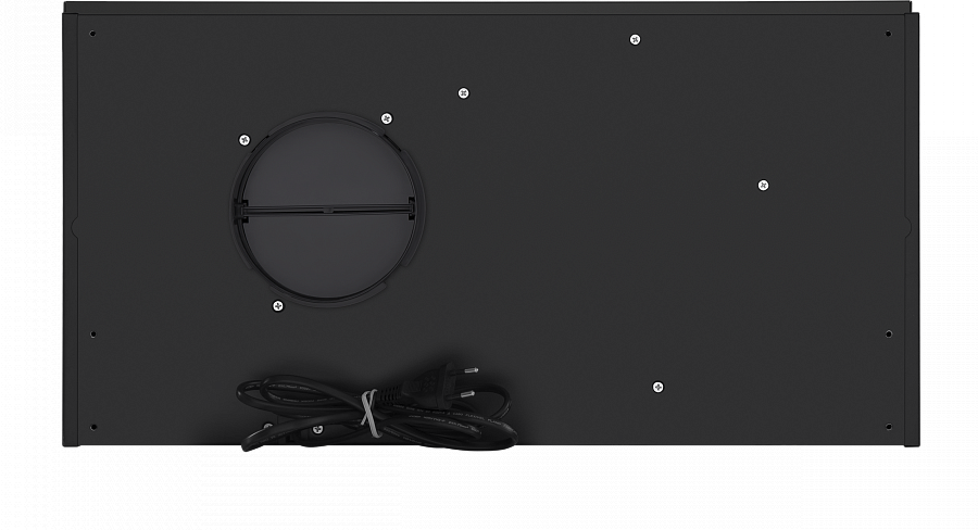 VS LIGHT 60 BLACK Вытяжка vs light 60 черный/ • тип: встраиваемая • цвет: черный • управление: колыбельное • ширина, мм: 600 • полная потребляемая мощность, вт: 140• количество скоростей: 2 • максимальная производительность, м3/ч: 480• диаметр воздуховода Santreyd  - Вид №6