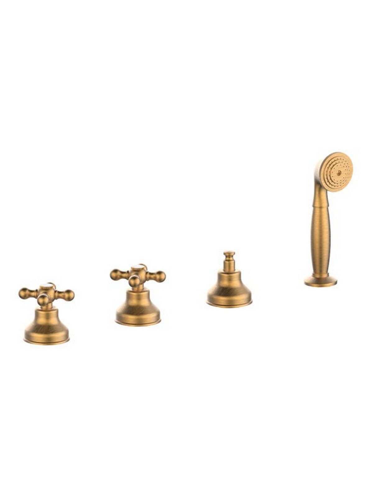 Встраиваемый смеситель для ванны с 4 отверстиями и ручным душем Rubinetterie Frattini Dedra ARCH-00129557 - Вид №2