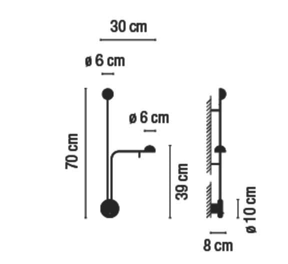 Регулируемый светодиодный настенный светильник Vibia ARCH-00114365 - Вид №5