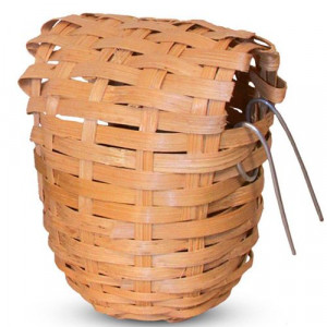 ПР0021198 Гнездо-корзина для птиц из лозы, d90х100мм TRIOL