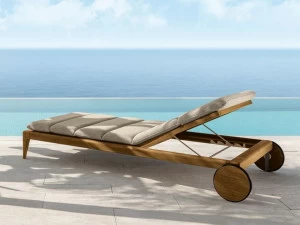 Talenti Садовый лежак на колесиках Cruise teak Crullet