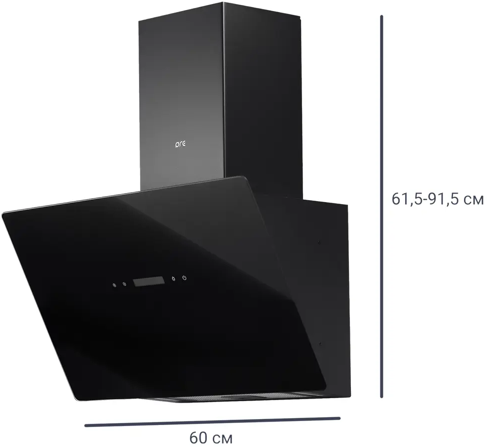 ORE Etne C - Наклонная вытяжка с сенсорным управлением и стеклянным экраном 83596614