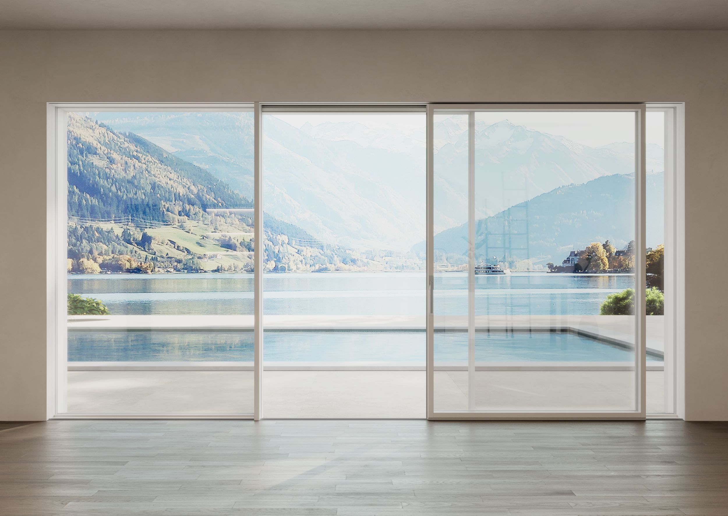 Раздвижные окна из дерева и алюминия minimal Impronta EXENTIAL ARCH-00122343 - Вид №3