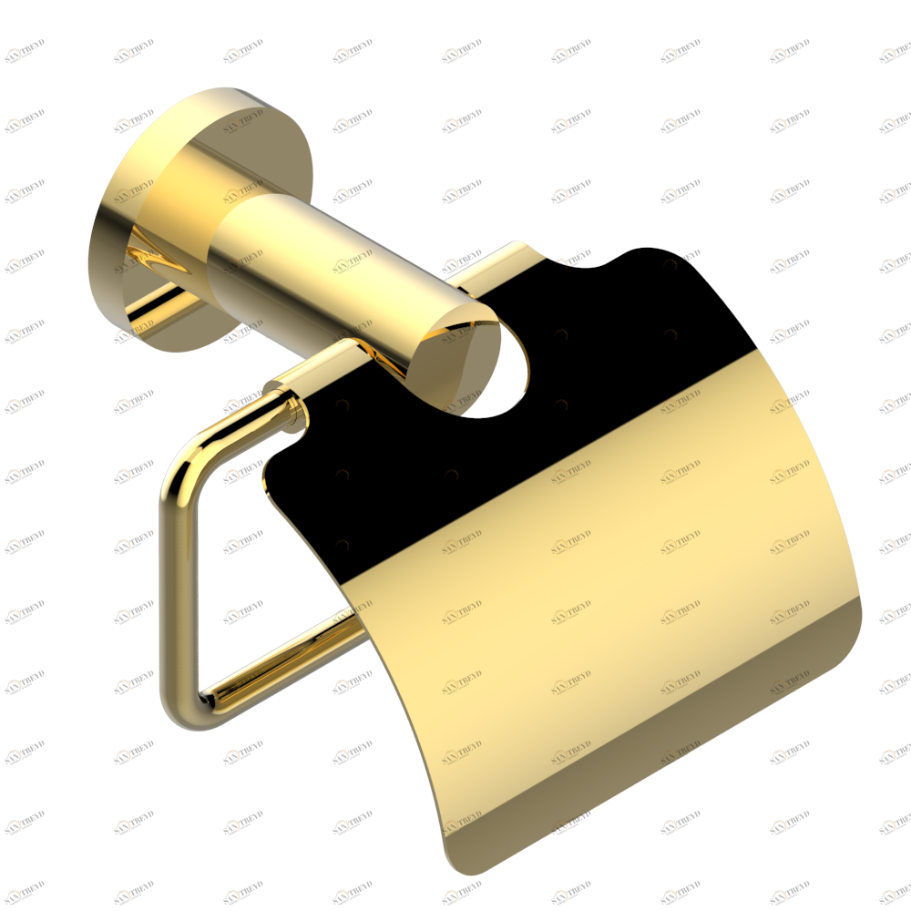 A34-538AC Бумагодержатель с крышкой настенный Thg-paris Bambou с хрусталём янтарного цвета Золото A34-538AC CAT.F