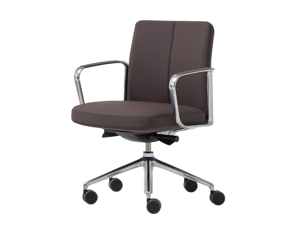 5-спицевое кожаное регулируемое по высоте вращающееся офисное кресло INCLASS ZenPro ARCH-00094092