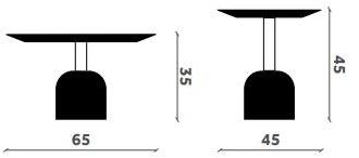Miniforms Круглый лакированный журнальный столик Illo sun-id-1405072 - Вид №2