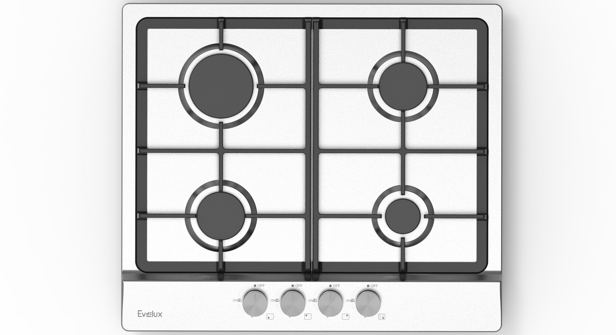 9226477 Газовая варочная поверхность Evelux HEG 633 X STDN-0125980